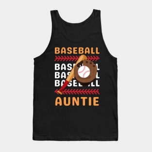 My Favorite Baseball Player Calls Me Auntie Gift for Baseball Aunt Tank Top